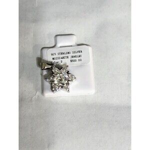 New 1.20ctw Of Luxury Moissanite & 925 Silver 6 Star Pendant, W/ GRA Certificate